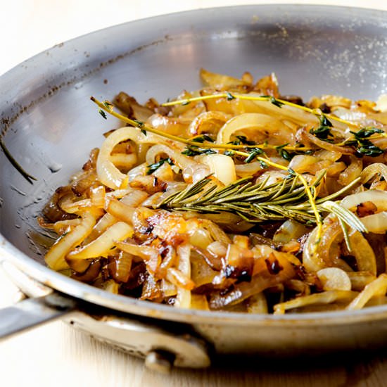 How to Saute Onions - Recipe photo by IdRatherBeaChef