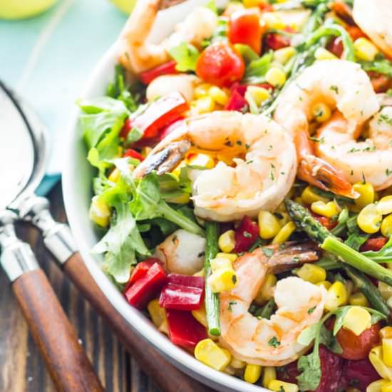 Shrimp and Veggie Salad - Recipe photo by cupcakesandhammers