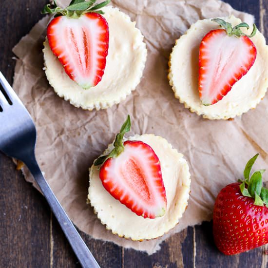 Greek Yogurt Cheesecakes - Recipe photo by bakerita