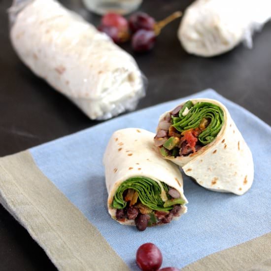 Beans and Greens Sandwich Wrap - Recipe photo by alittlesage