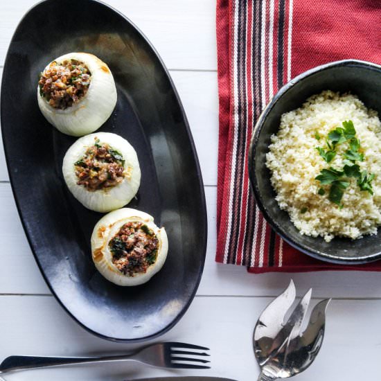 Stuffed Onions With Couscous - Recipe photo by followtherivernorth