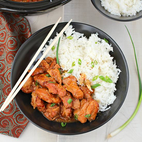Slow Cooker Sesame Chicken - Recipe photo by Kitchen Simmer