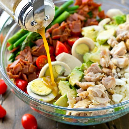 Spring Asparagus Cobb Salad - Recipe photo by WholeAndHeavenlyOven