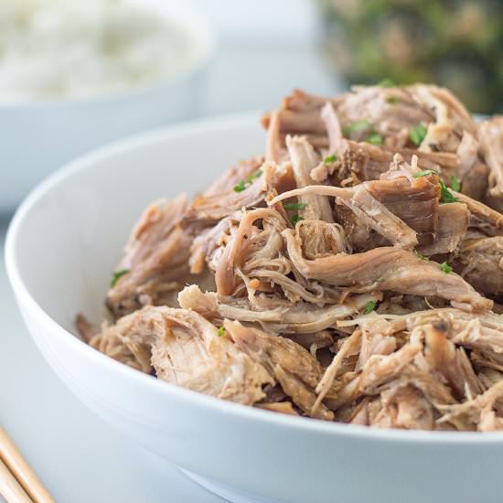 Slow Cooker Kalua Pork - Recipe photo by Savory Spicerack