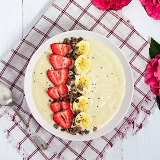 Banana Split Smoothie Bowl - Recipe photo by katemovingforward