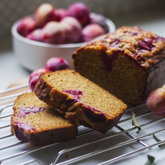 Olive Oil & Honey Plum Loaf - Recipe photo by Pheebs Foods