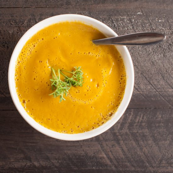 Creamy Pumpkin Maple Bisque - Recipe photo by Home Baked Joy