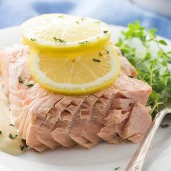 Poached Salmon - Recipe photo by cupcakesandhammers