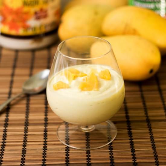 Three Ingredient Mango Mousse - Recipe photo by HappyGut