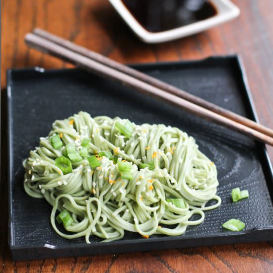 Green Tea Sōmen - Recipe photo by fritesandfries