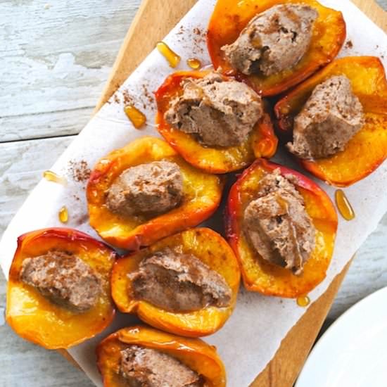 Baked Peaches and Spiced Mascarpone - Recipe photo by ChampagneandPaperPlanes