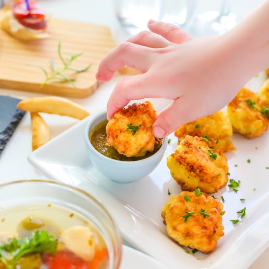 Spanish Cod Fritters - Recipe photo by MunchkinTime