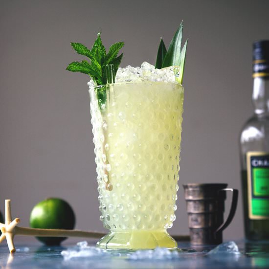 Chartreuse Swizzle - Recipe photo by honestlyyum