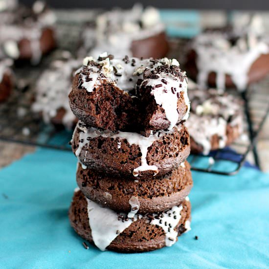 Chocolate Cake Mix Donuts - Recipe photo by anerdcooks