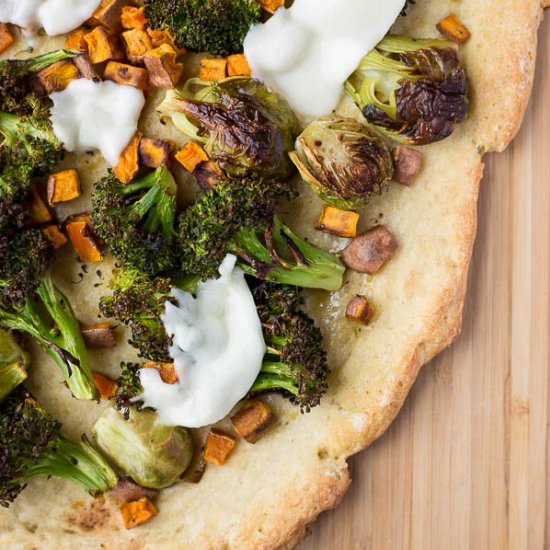 Garlic Bread Pizza - Recipe photo by fooduzzi