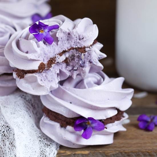 Violet Meringue Cookies - Recipe photo by every cake you bake