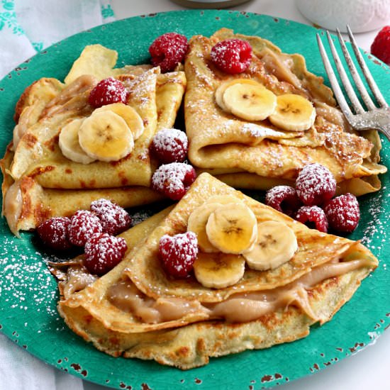 White Chocolate Banana Bread Crepes - Recipe photo by Wozz Kitchen Creations