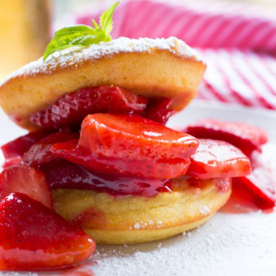 Cornbread Basil StrawberryShortcake - Recipe photo by theocdkitchen