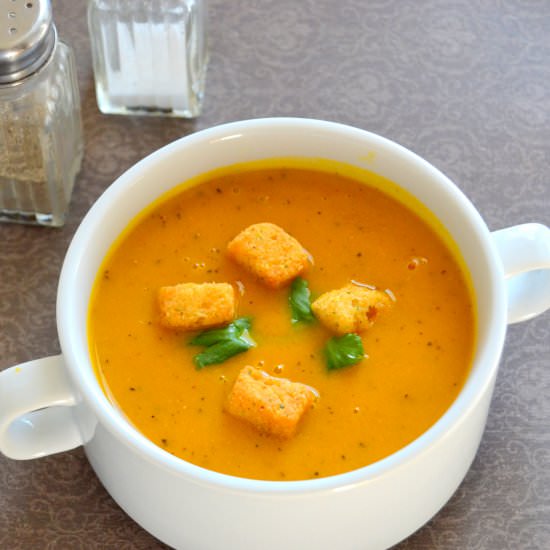 CARROT SOUP - Recipe photo by DivyaRajagiri