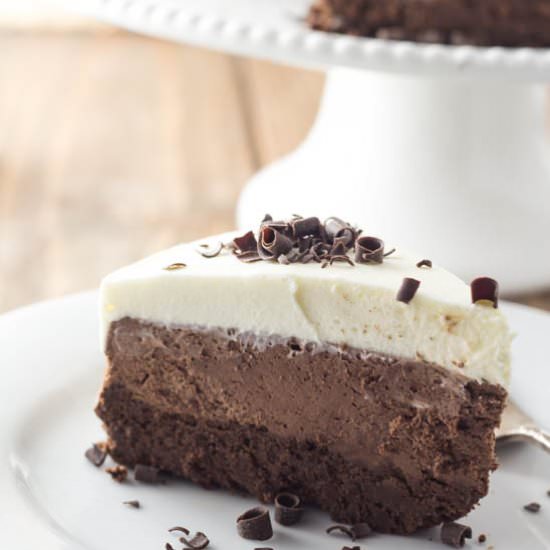 Triple Chocolate Mousse Cake - Recipe photo by cupcakesandhammers