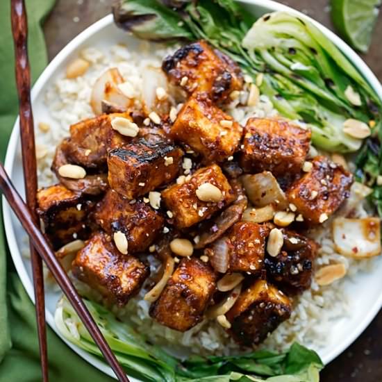 Spicy Peanut Tofu Stir Fry - Recipe photo by littlespicejar
