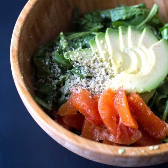 Arugula Salad w/ Cara Cara Oranges - Recipe photo by passtheplants