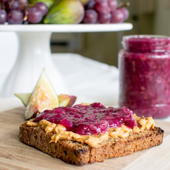 Grape and Apple Chia Jam - Recipe photo by Wellness with Taryn