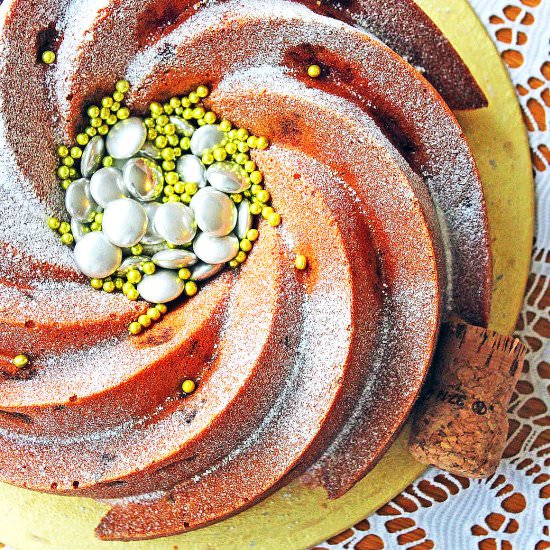 Champagne and Raspberry Bundt Cake - Recipe photo by SupperintheSuburbsN14