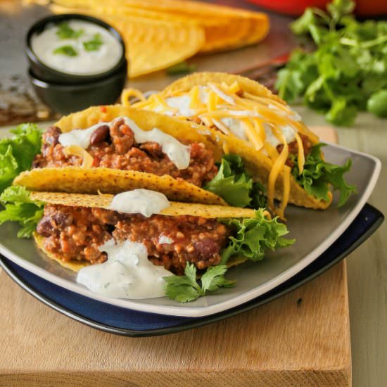 Green Chili con Carne Tacos - Recipe photo by vanillafrost4