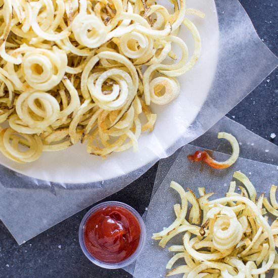 How To Make Curly Fries - Recipe photo by culinaryhill