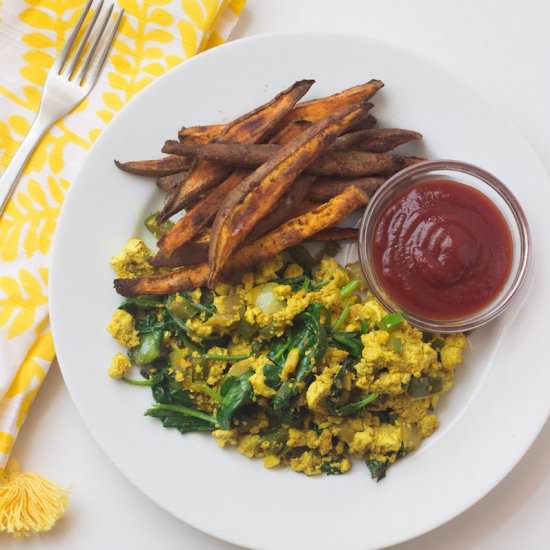 Simple Tofu Scramble - Recipe photo by Prepgreen
