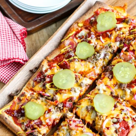 Cheeseburger Pizza - Recipe photo by SpendWithPennies