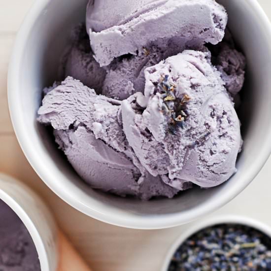 Lavender Blackberry Ice Cream - Recipe photo by thecharmingdetroiter