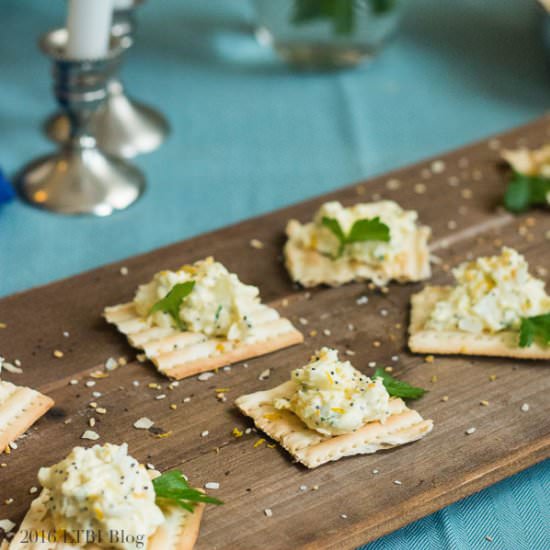 Everything Bagel Spiced Egg Salad - Recipe photo by TacoBoutFood