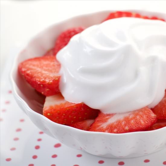 Strawberries with Coco-lime Mousse - Recipe photo by The FoodOlic