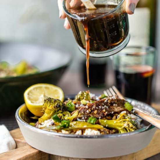 One Pan Mongolian Beef - Recipe photo by the cookie rookie