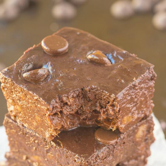 2 Ingredient Flourless Brownies - Recipe photo by thebigmansworld