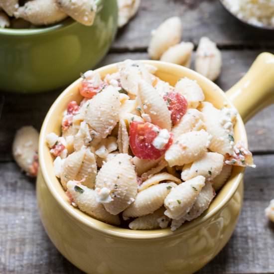 Copycat Zoe's Kitchen Pasta Salad - Recipe photo by whitbitskitchen
