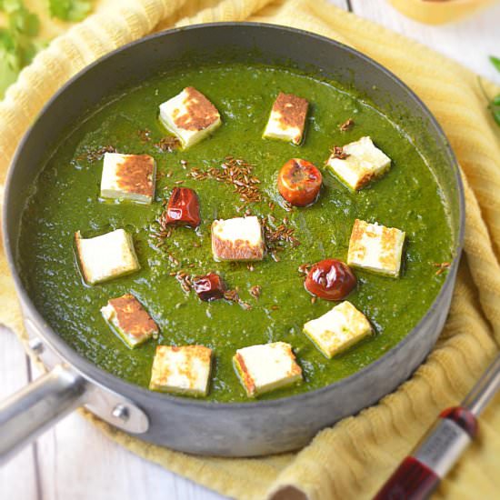 No Onion No Garlic Palak Paneer - Recipe photo by ruchiskitchen