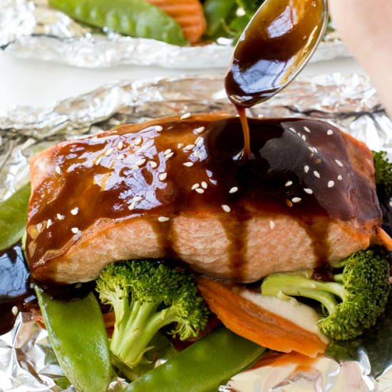 Hoisin Glazed Salmon - Recipe photo by ChefSavvy