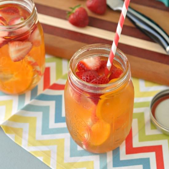 Chamomile Strawberry Orange Cold-Brewed Tea - Recipe photo by maeghan21