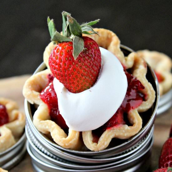 Balsamic Strawberry Pies - Recipe photo by addicted2recipes