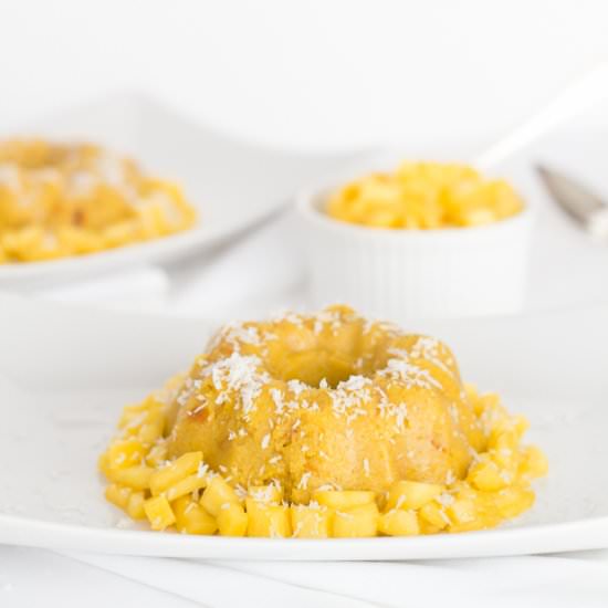 Mango Semolina Pudding (Halwa) - Recipe photo by thehealthycook