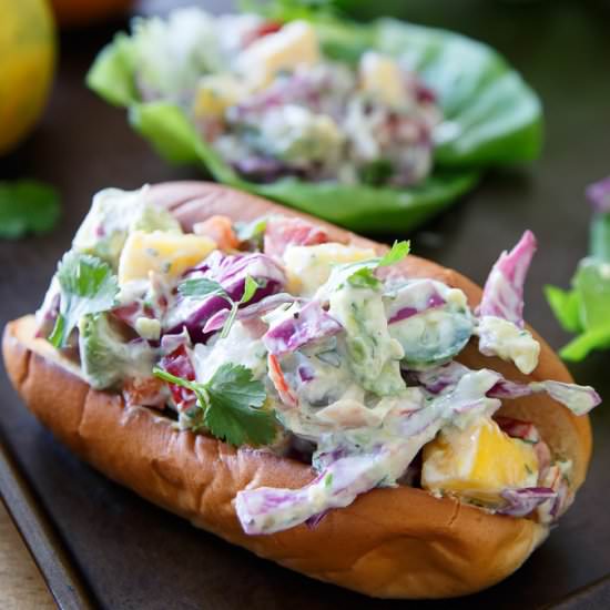 Lobster Mango Avocado Salad - Recipe photo by Running to the Kitchen