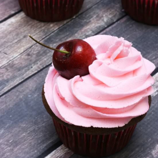 Cherry Cola Cupcakes - Recipe photo by Midwestern Moms