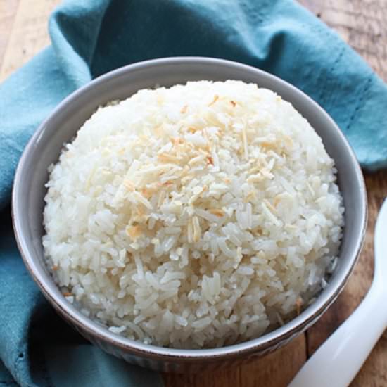 Rice Cooker Coconut Rice - Recipe photo by asiancaucasian