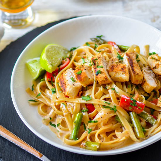 Chicken Tequila Fettuccine - Recipe photo by ChefDeHome