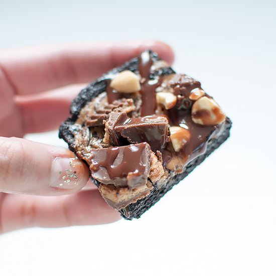 Ultimate Peanut Butter Brownies - Recipe photo by chickytreats