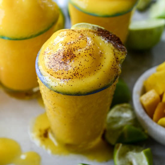 Fresh Mango Margarita Frosty - Recipe photo by HowSweetEats