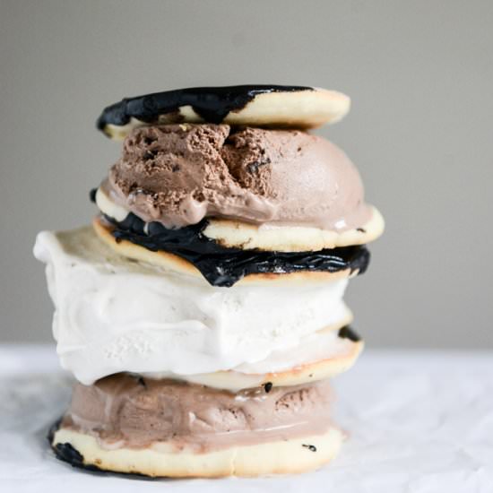 Black and White Cookie Ice Cream - Recipe photo by HowSweetEats
